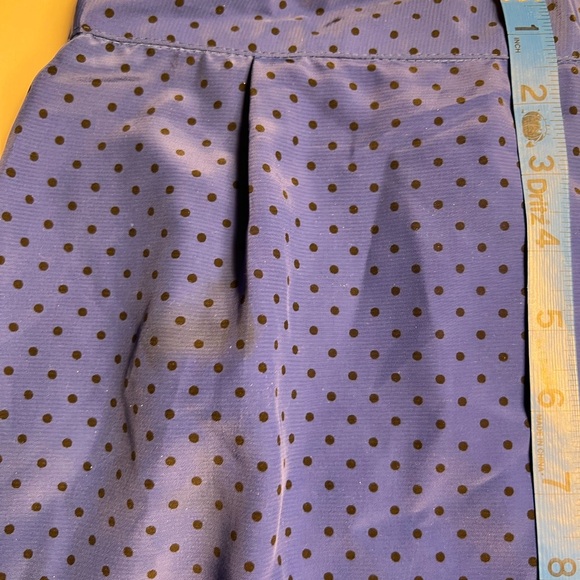 Vintage Jonathan Martin Royal Blue Polkadot Pencil Skirt Size 4 - Picture 7 of 10